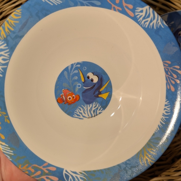Kids Finding Dory Bowl and Plate Set - Blue and Orange - Picture 3 of 4